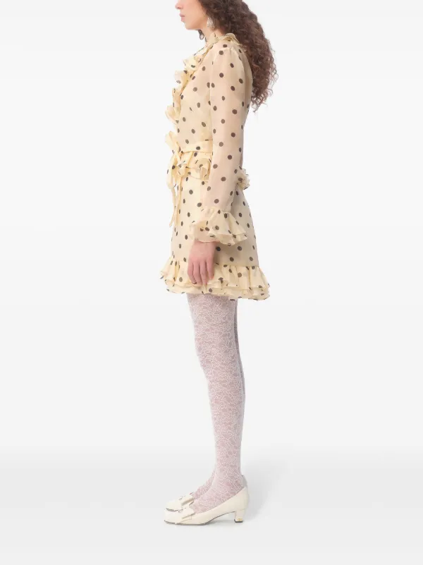 Valentino Garavani Polka dot-print Organza Mini Dress