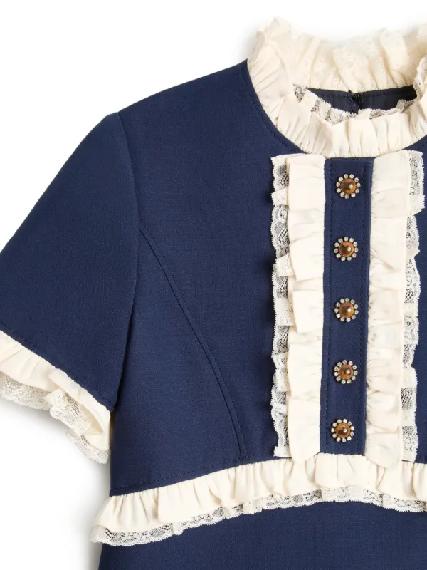 Valentino Garavani Crepe Couture ミニドレス | ブルー