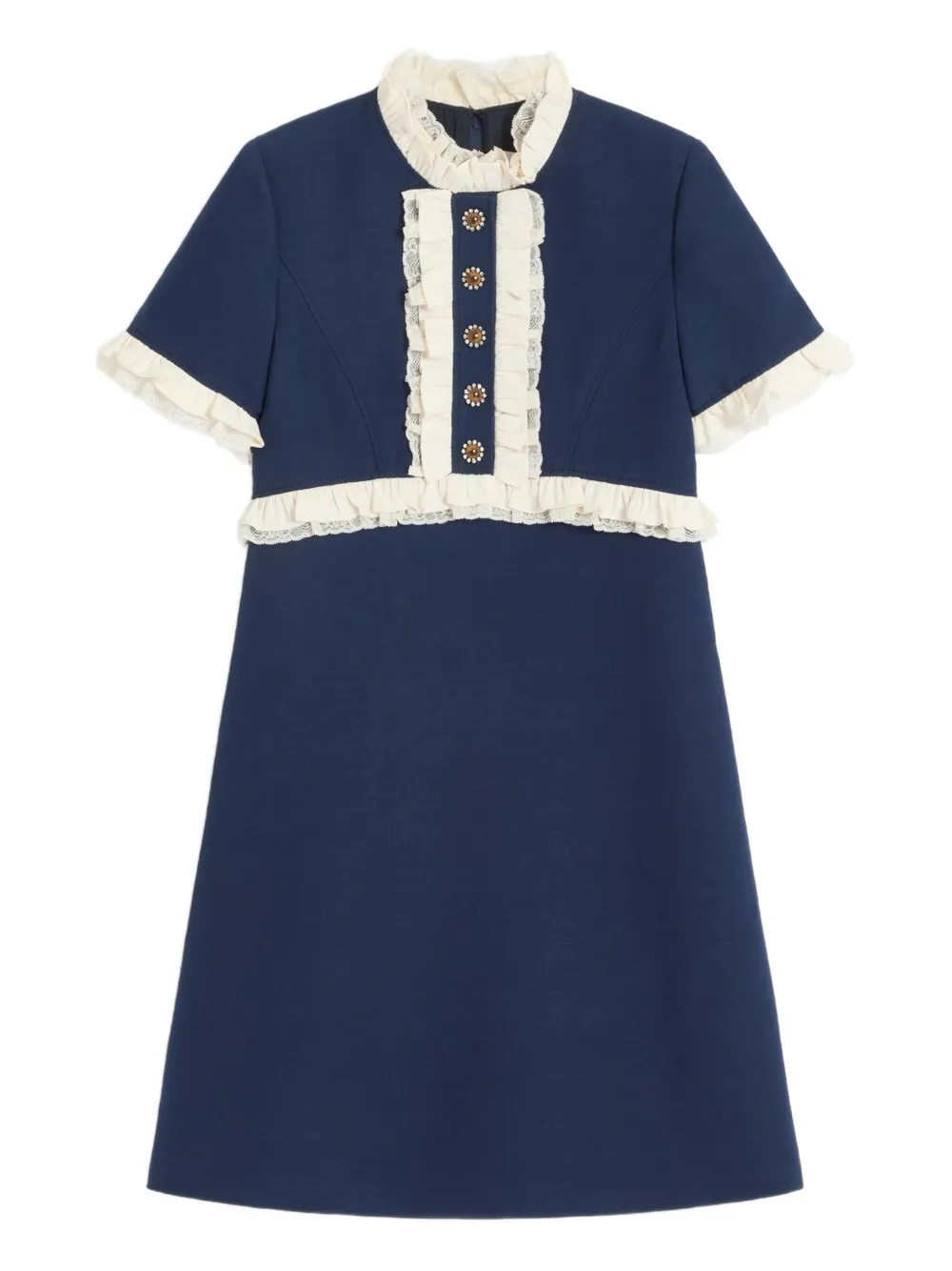 Valentino Garavani Crepe Couture ミニドレス - ブルー Valentino Garavani Crepe Couture ミニドレス - ブルー