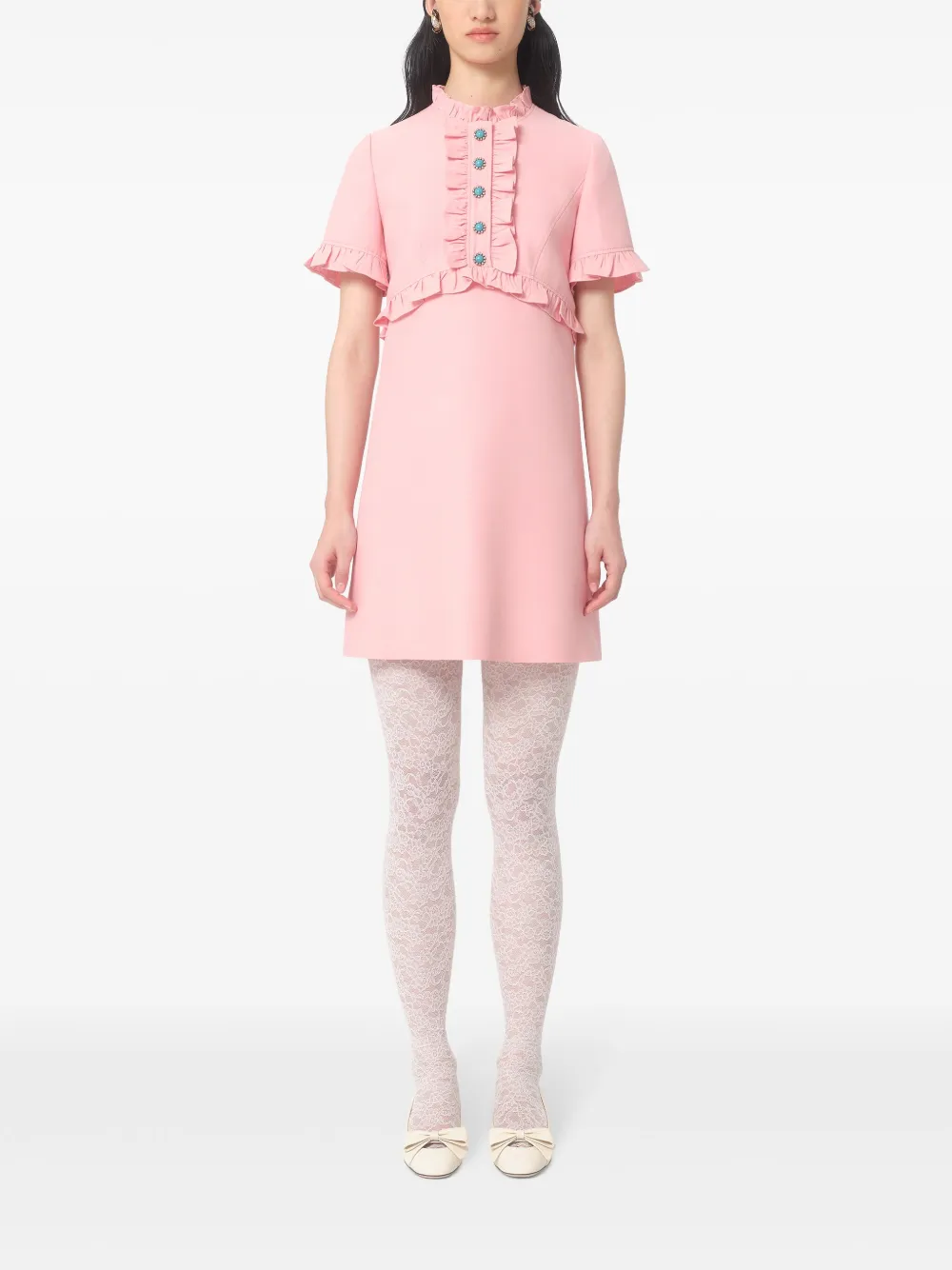 Valentino Garavani Mini-jurk met A-lijn Roze