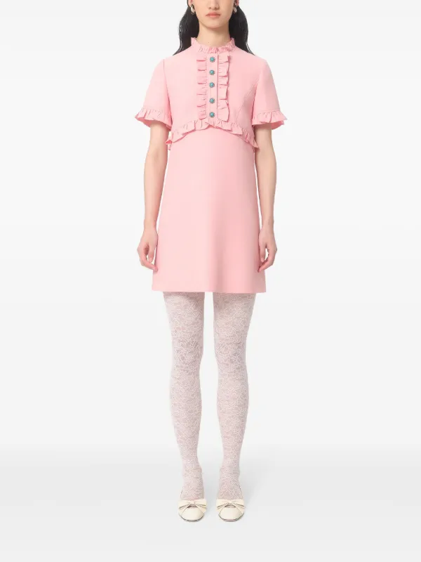 Valentino Garavani A-line Mini Dress | Pink | FARFETCH