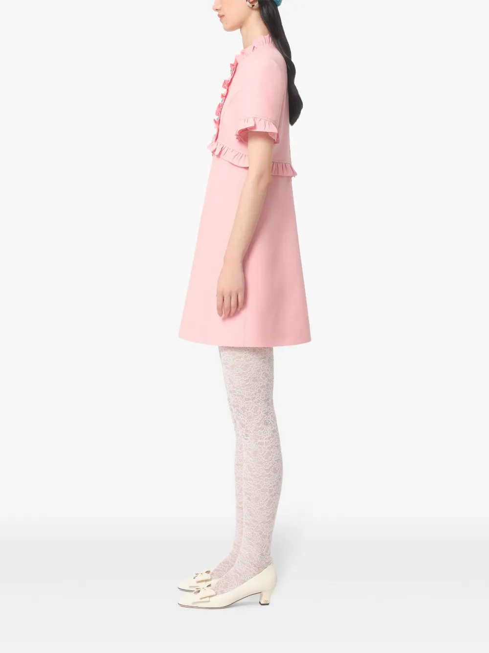 Valentino Garavani Mini-jurk met A-lijn Roze