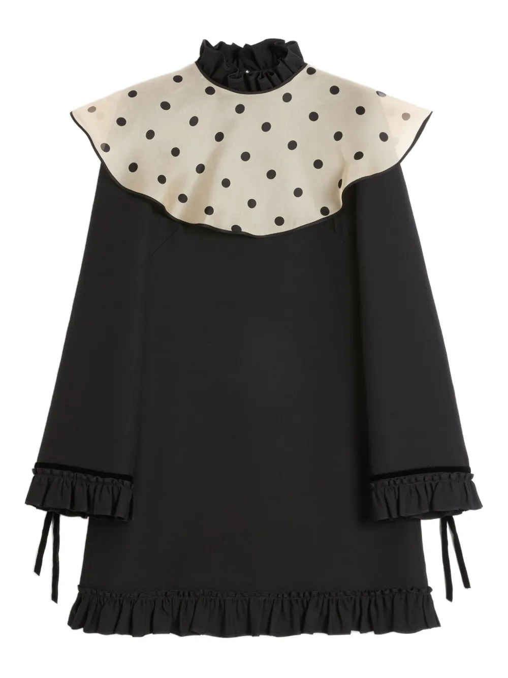 Valentino Garavani Mini-jurk van crêpe Zwart