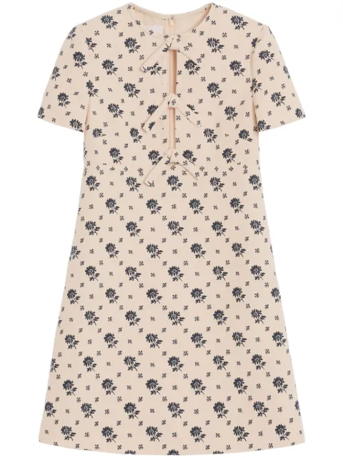 Valentino Garavani Crepe Couture Papier Floral mini dress
