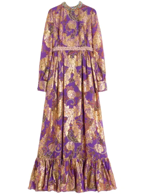 Valentino Garavani Apres L'Hiver embroidered maxi dress