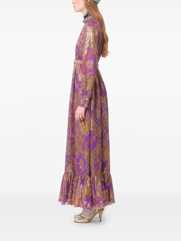 Valentino Garavani Apres L'Hiver Embroidered Maxi Dress