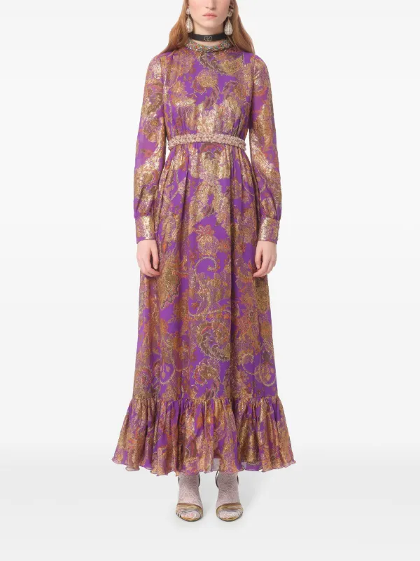 ワンピース VALENTINO EMBROIDERED DRESS VALENTINO White Embroidered Evening Gown | Size US 12 - IT