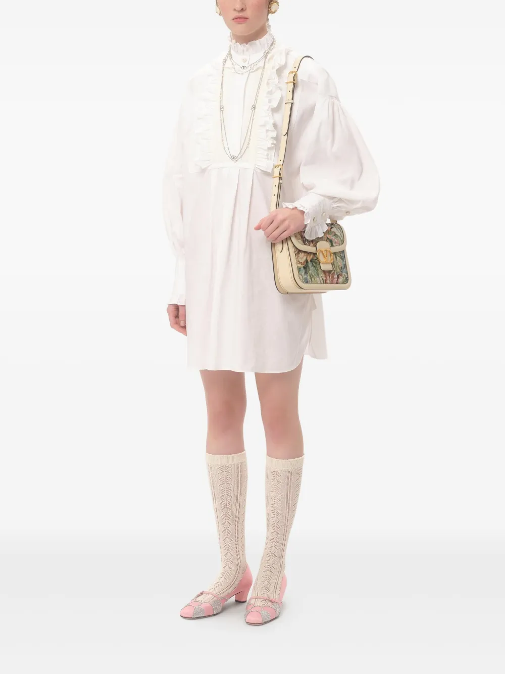 Valentino Garavani Jurk met lange mouwen - Wit