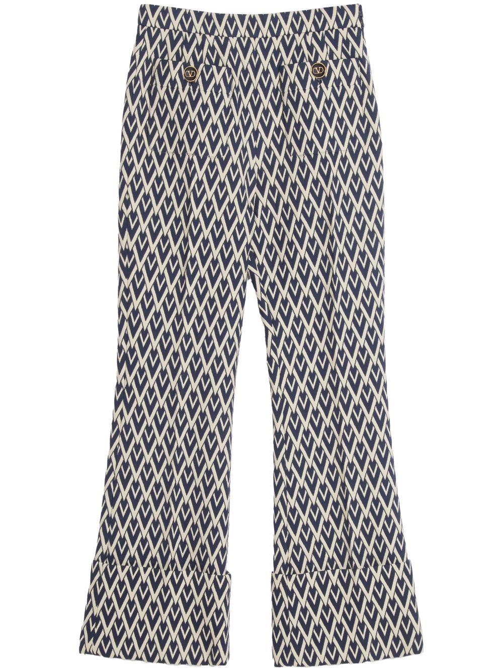 monogram-print trousers