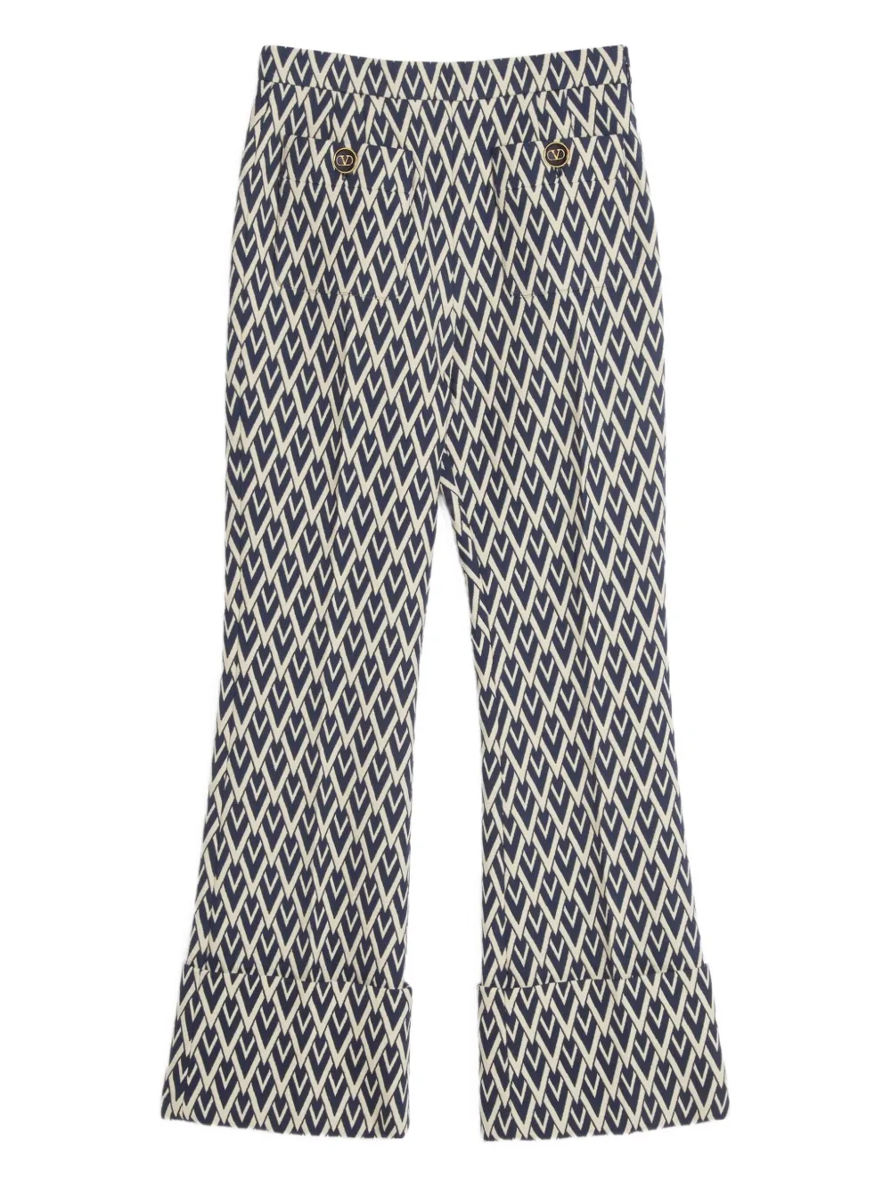 Valentino Garavani Toute La V jacquard trousers | Blue | Image 1