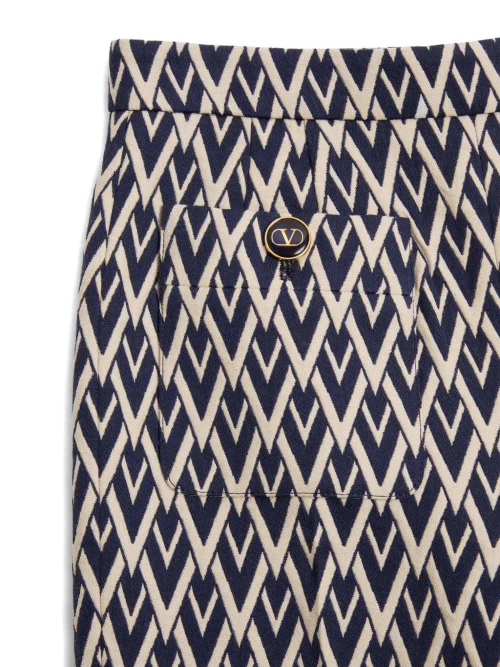 Valentino Garavani Toute La V jacquard trousers | Flared & Bell-Bottom Pants | Image 2