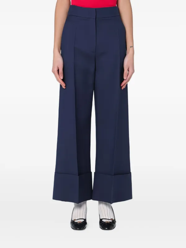 【関税込み】VALENTINO GARAVANI CREPE COUTURE TROUSERS Valentino Garavani Crepe Couture Trousers - Bergdorf Goodman