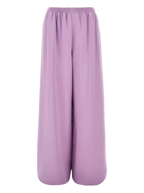 Pantalon évasé en soie - Valentino Garavani - Modalova