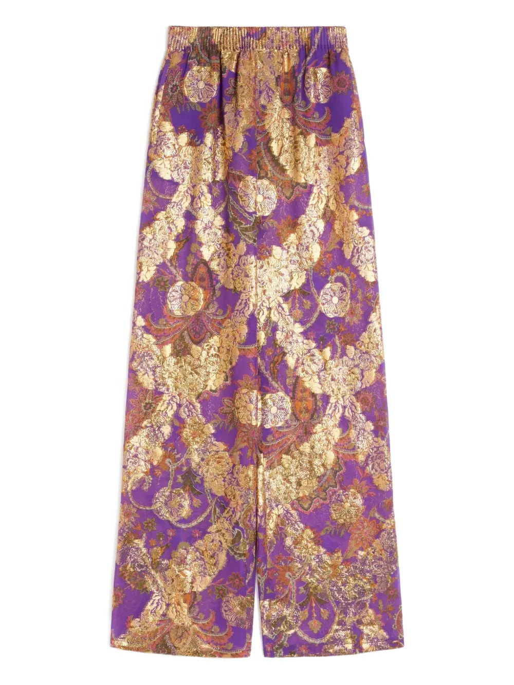 Valentino Garavani Apres L'Hiver fil-coupe trousers | Purple | Image 1