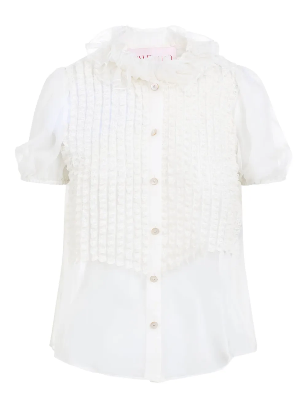 Valentino Garavani Chiffon shirt Wit