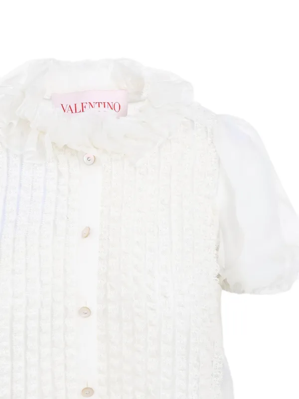 バレンティノ　ブラウス Valentino Garavani シフォン ブラウス | ホワイト | FARFETCH JP