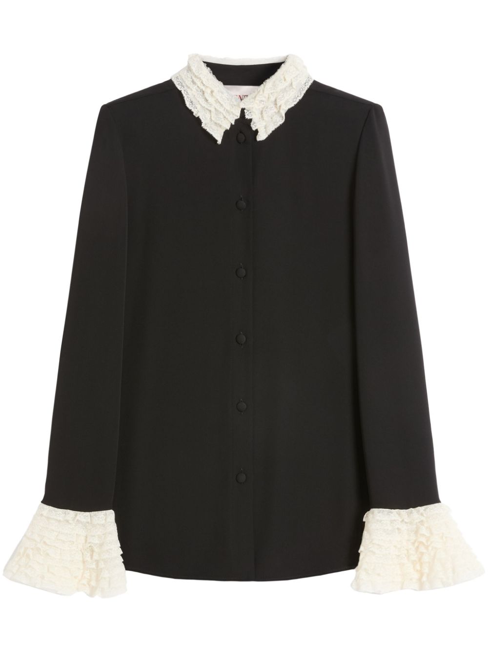 Valentino Garavani Georgette blouse Zwart