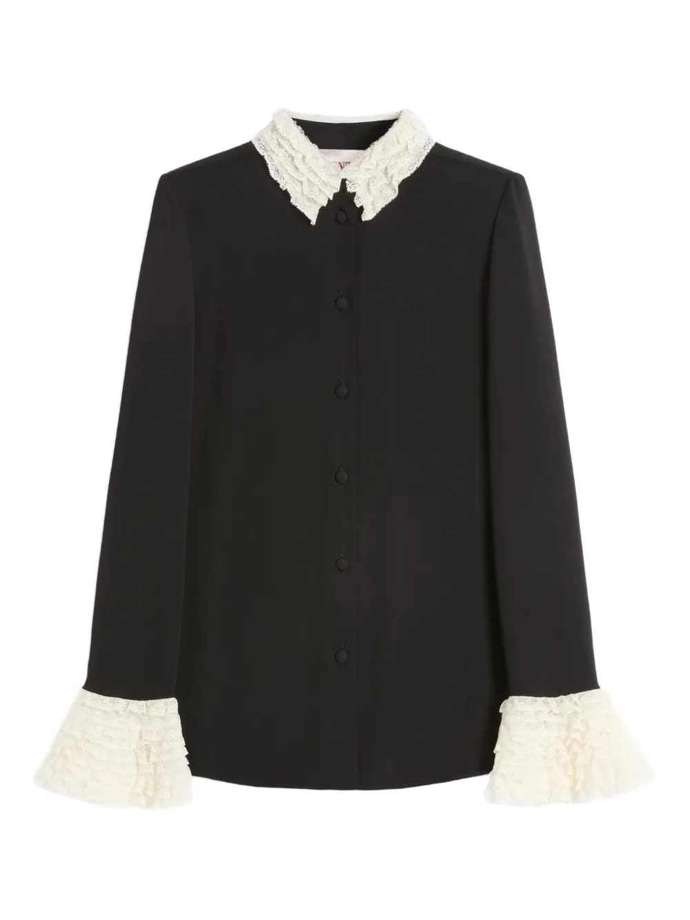 Valentino Garavani georgette shirt | Black | Image 1