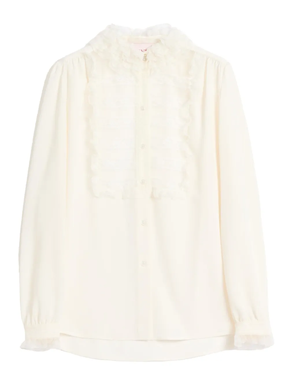 Valentino Garavani Camicia in pizzo a fiori - Bianco