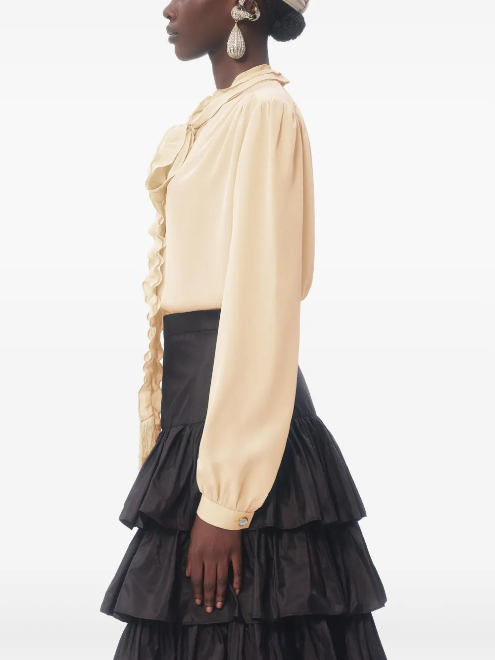 Valentino Garavani Camicia in crêpe de chine | Abbigliamento | Image 4