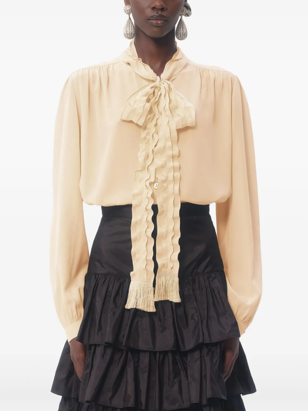Valentino Garavani Camicia in crêpe de chine | Top | Image 3