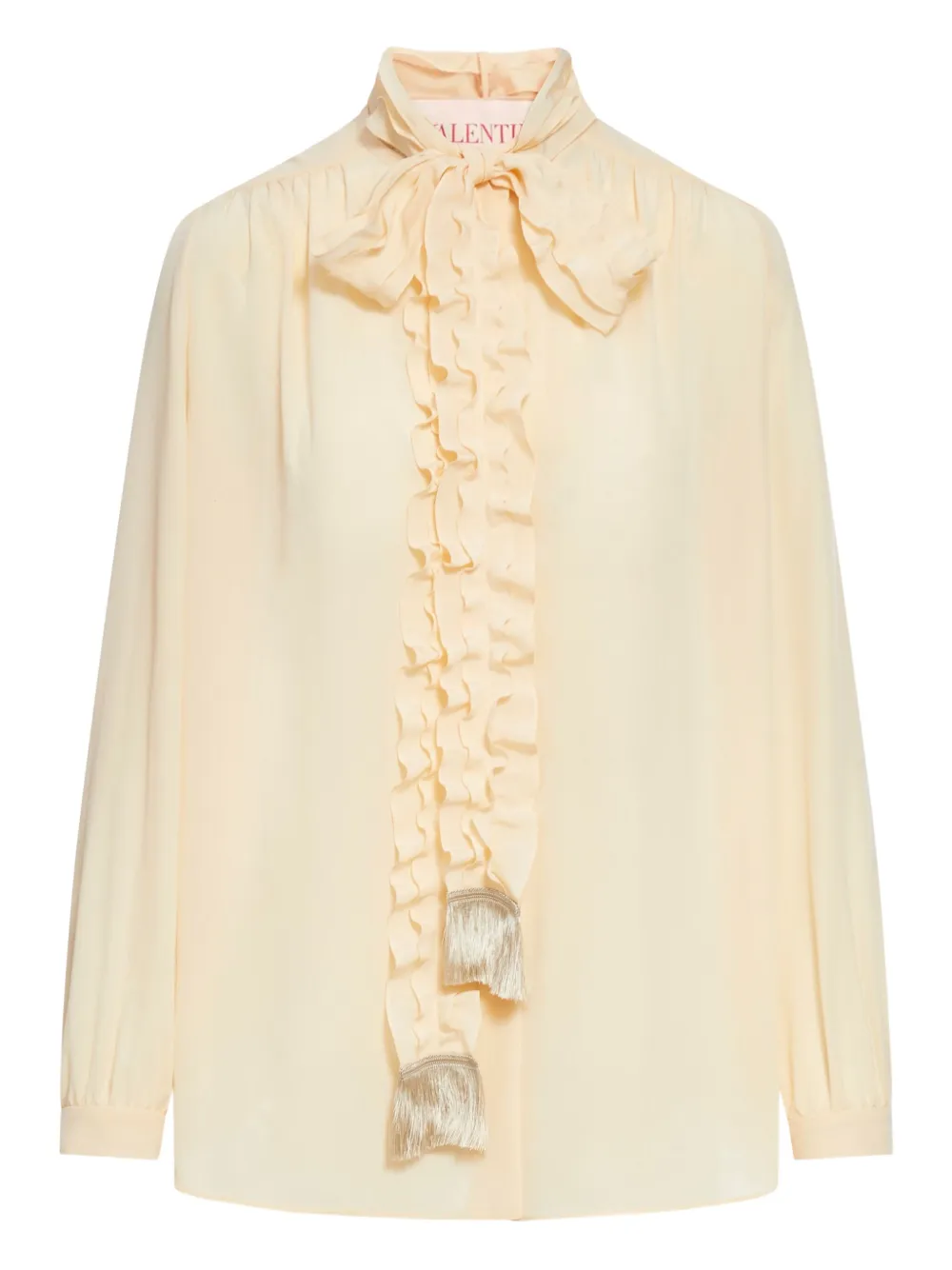 Valentino Garavani Crêpe de chine blouse Beige