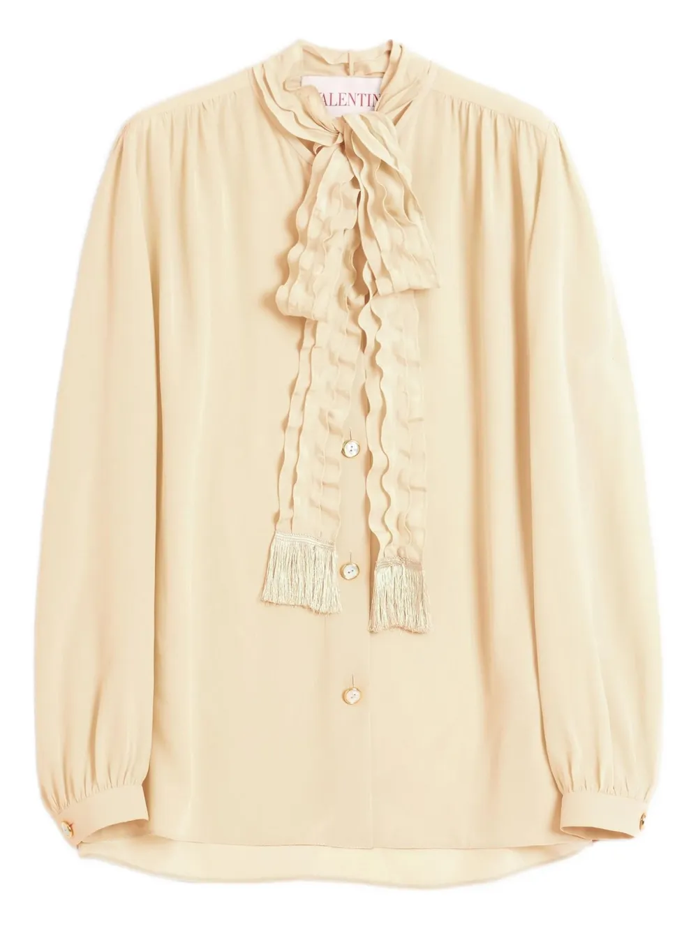 Valentino Garavani crepe de chine shirt | Neutrals | Image 1