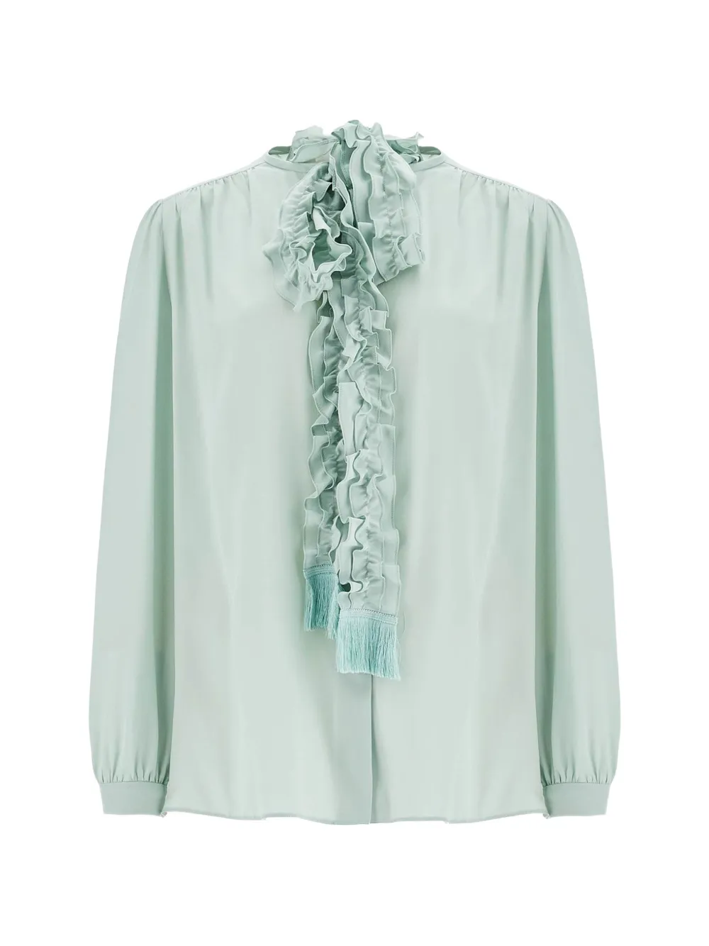 Valentino Garavani Crêpe de chine blouse Groen