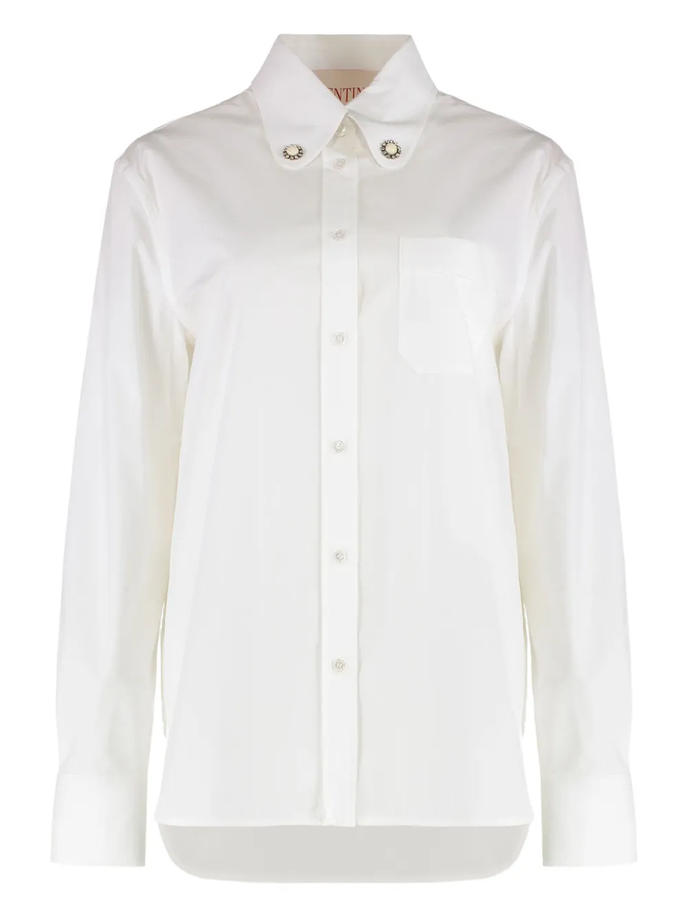 Valentino Garavani Katoenen popeline blouse Wit