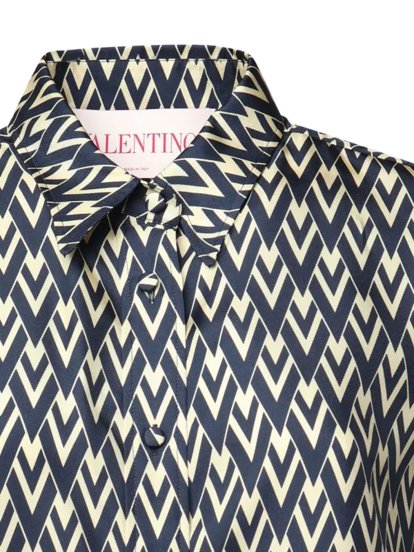 Valentino Garavani トゥッタラ V ツイルシャツ | ブルー | FARFETCH JP