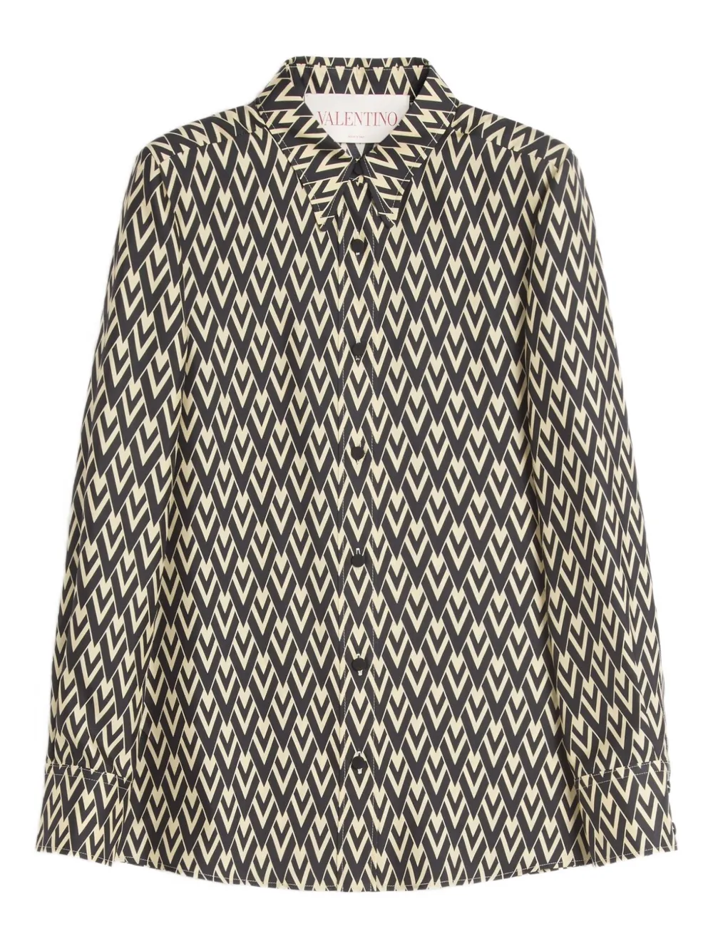 Valentino Garavani Toute La V twill blouse Zwart