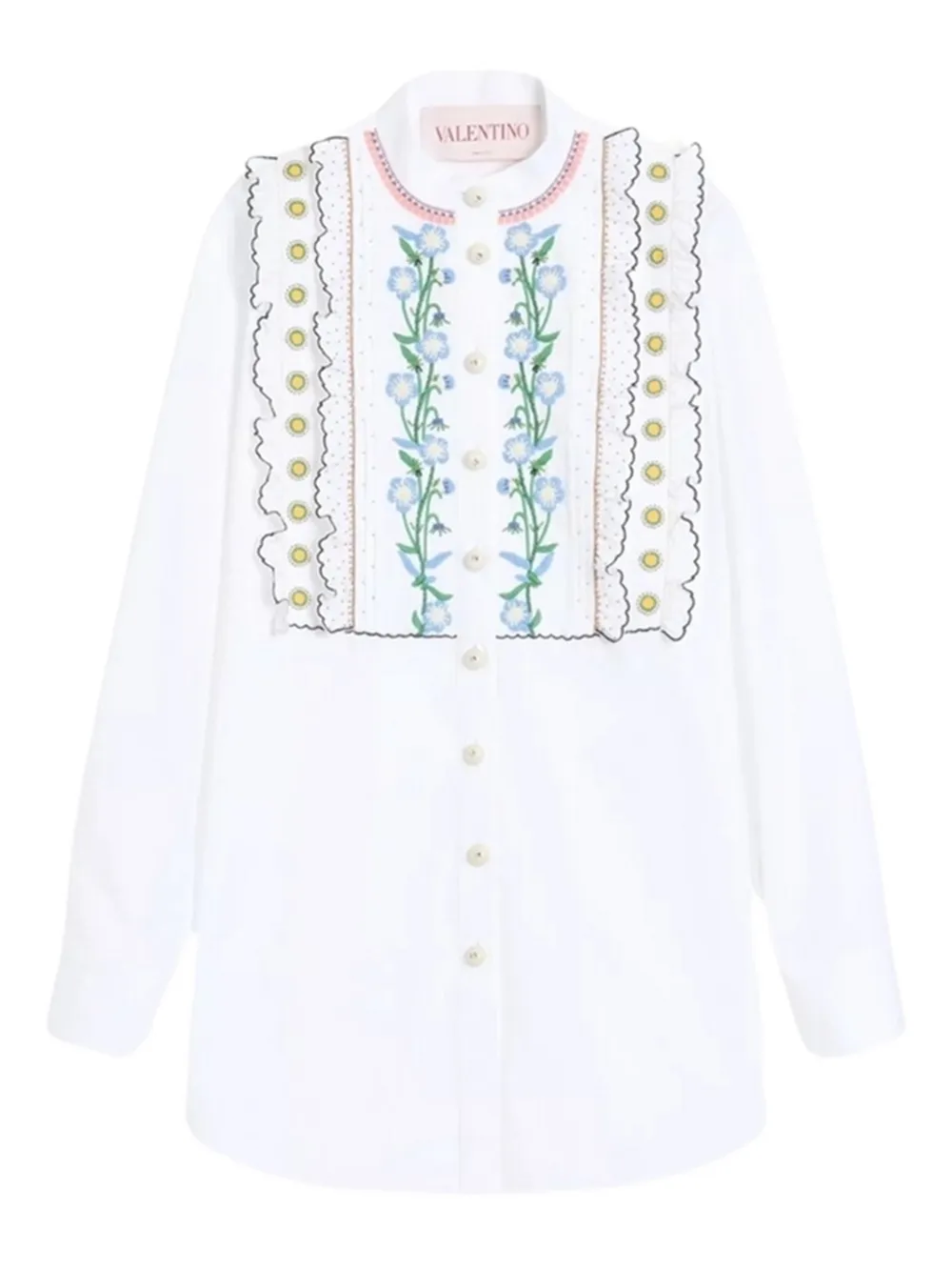 Valentino Garavani embroidered shirt - Weiß