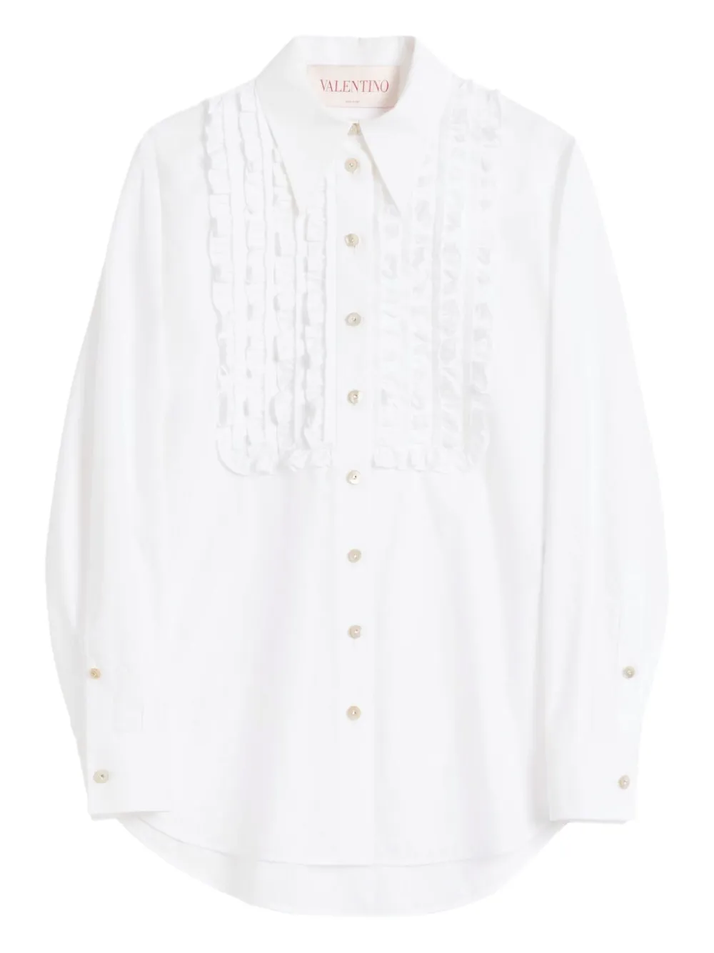 Valentino Garavani Shirt met ruches Wit