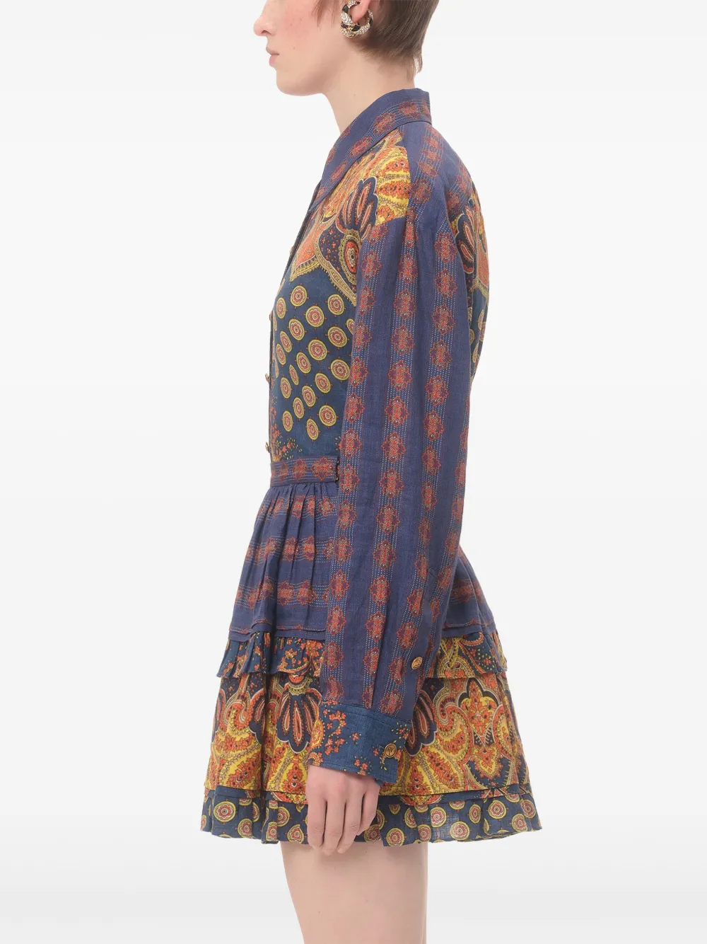 Valentino Garavani Medaglioni Voyage Imaginaire blouse Blauw