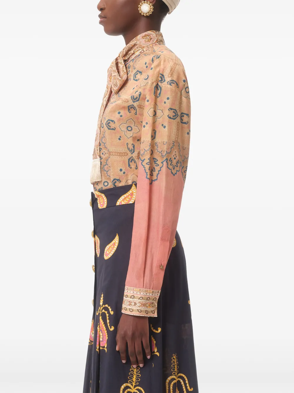 Valentino Garavani Voyage Imaginaire blouse Beige