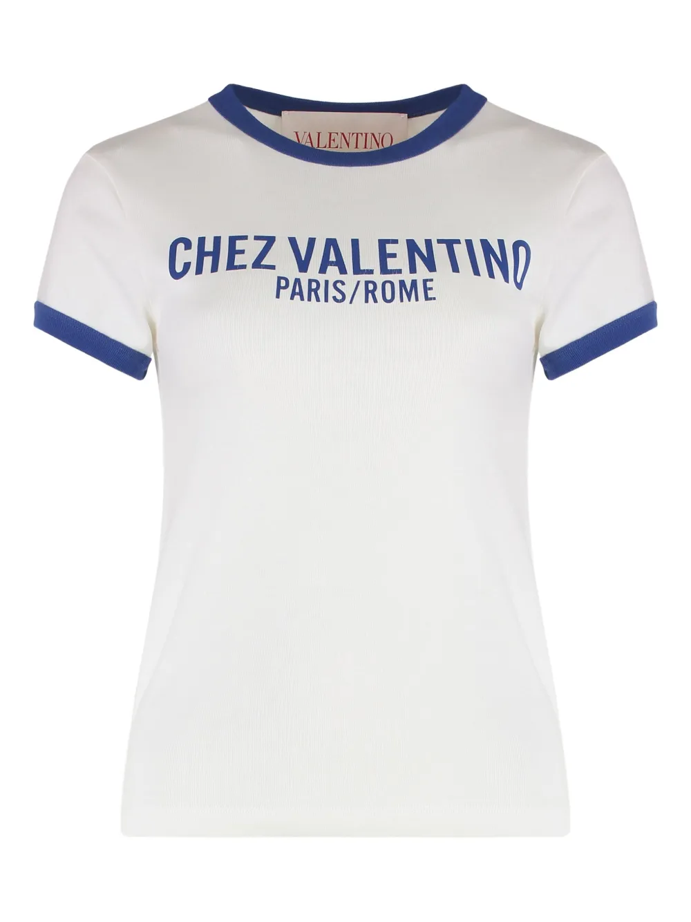 Valentino Garavani T-shirt met Chez-print Wit