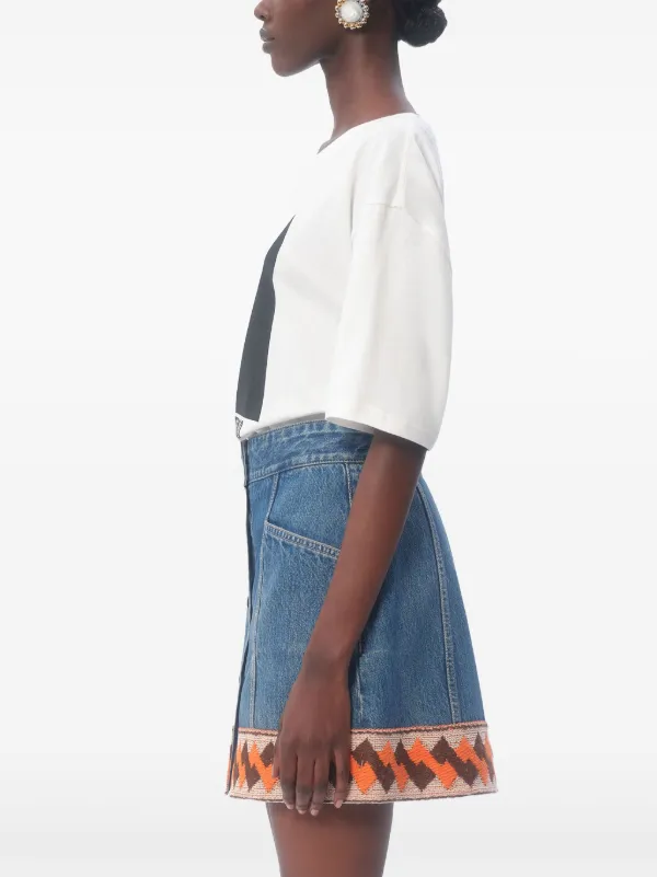 Valentino Garavani Camiseta Com Estampa Chez | Branco | FARFETCH BR