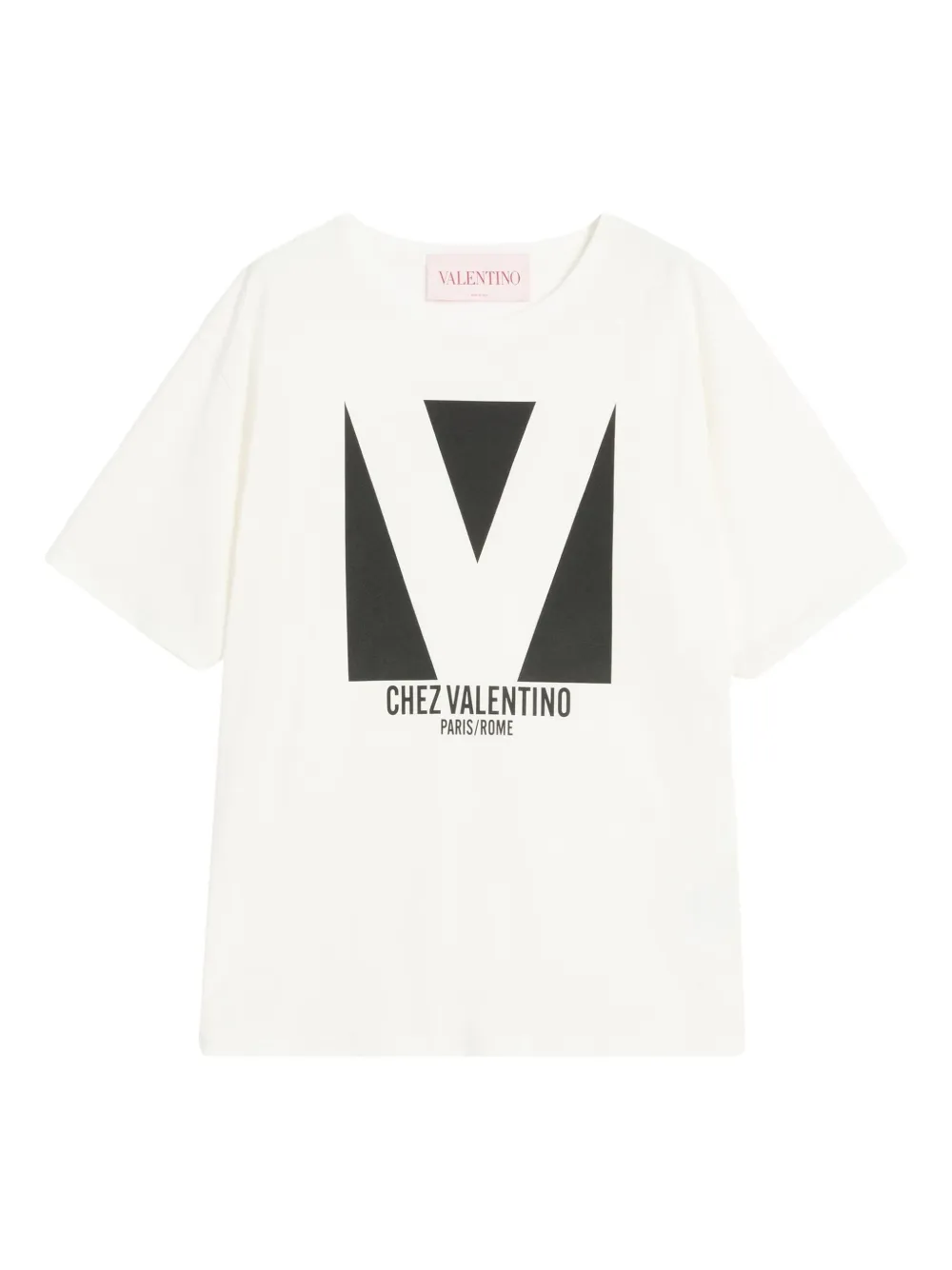 Valentino Garavani シェ プリントTシャツ - ホワイト Valentino Garavani シェ プリントTシャツ - ホワイト