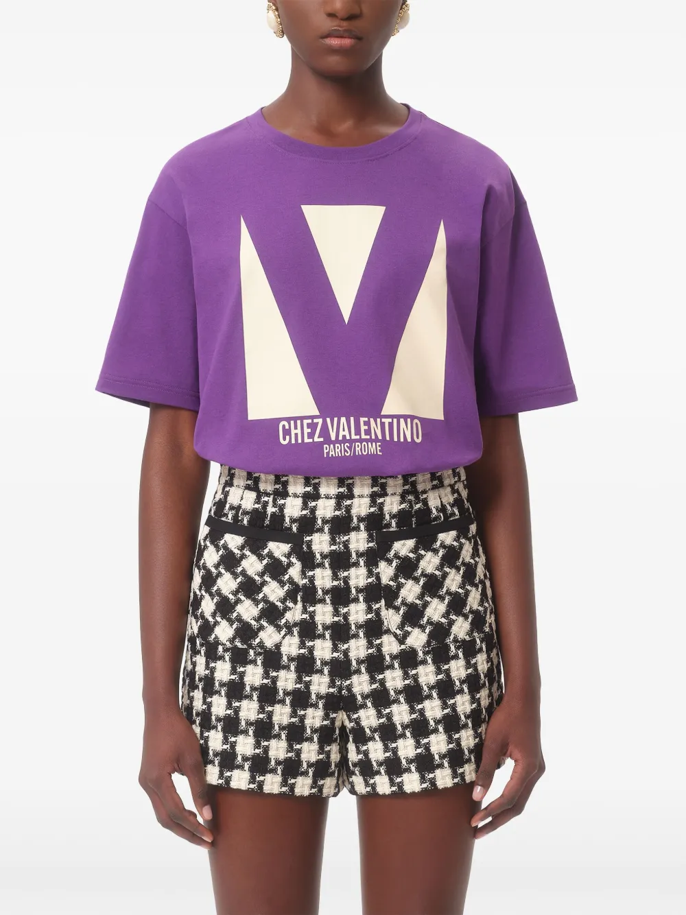 Shop Valentino Chez-print T-shirt