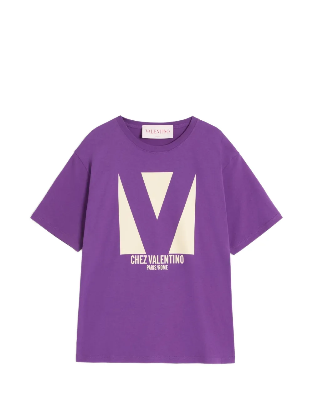Valentino Garavani T-shirt con stampa Chez - Viola