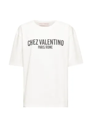 Valentino Garavani Chez-print T-shirt | White | FARFETCH OM