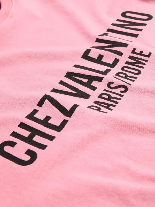 Valentino Garavani シェ プリントTシャツ | ピンク | FARFETCH JP