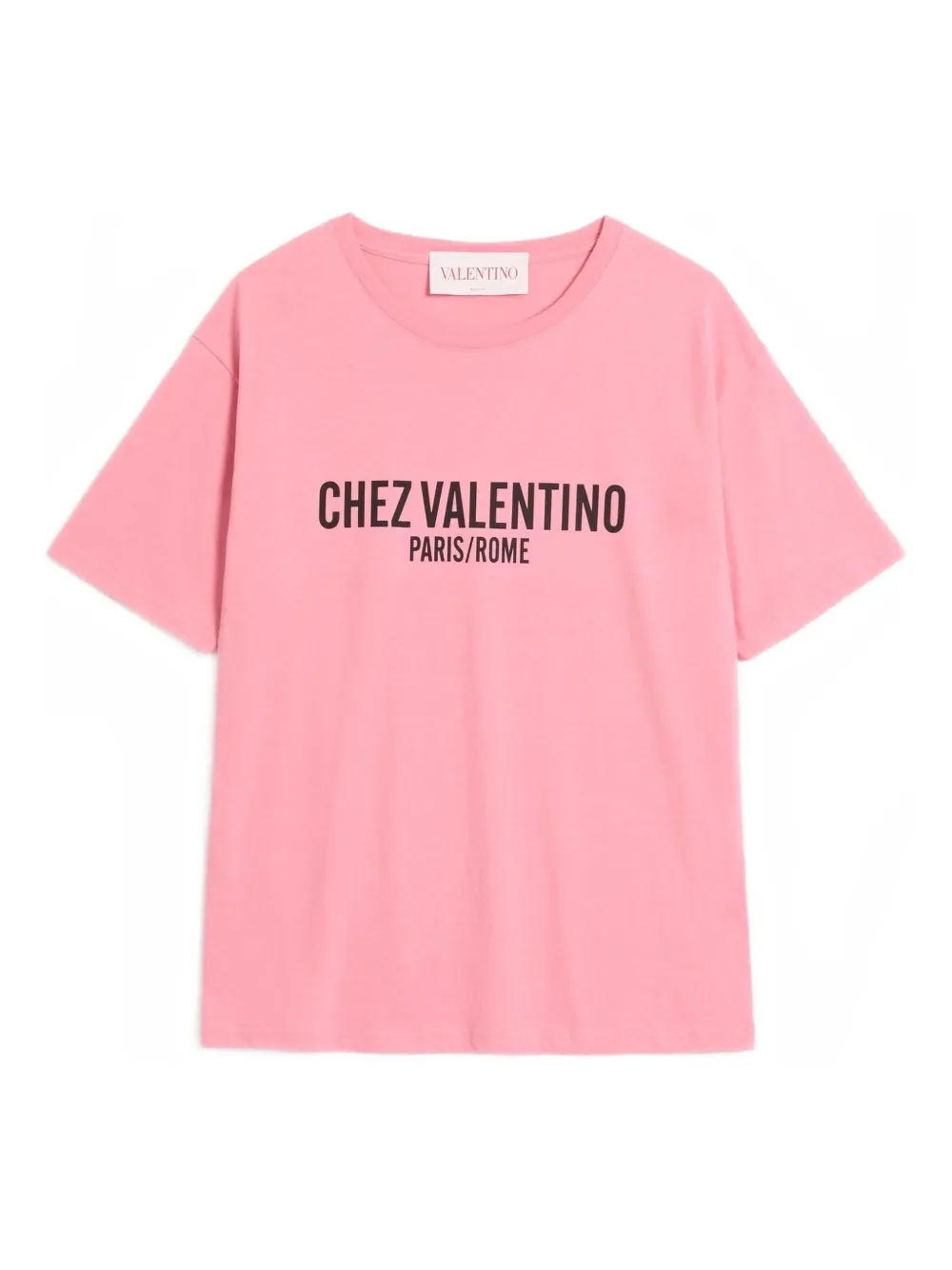 Valentino Garavani T-Shirt mit Chez-Valentino-Print - Rosa