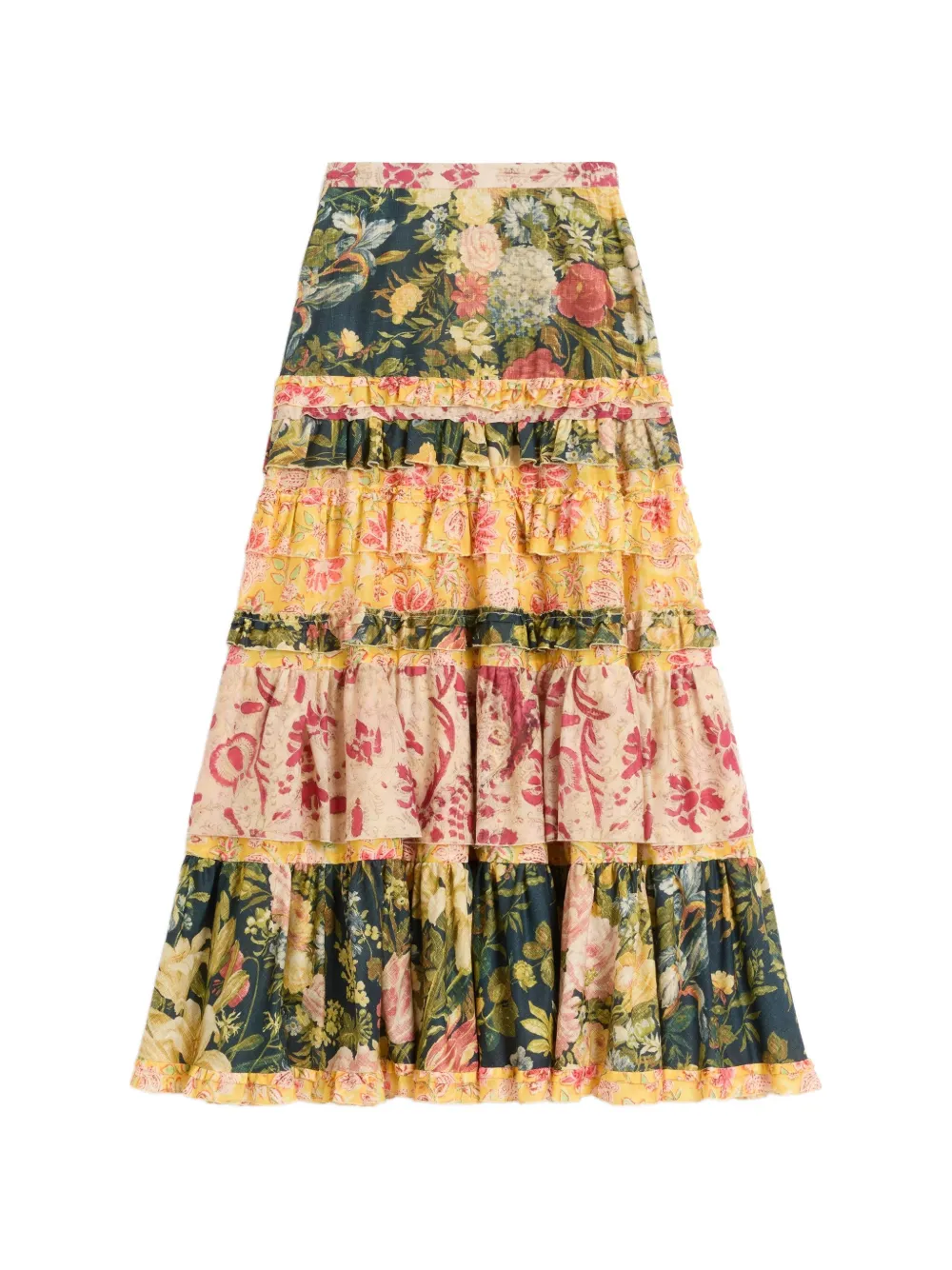Valentino Garavani Rock mit Blumen-Print - Grün