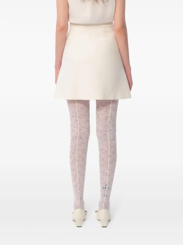 Valentino Garavani Crepe Couture Mini Skirt | Neutrals