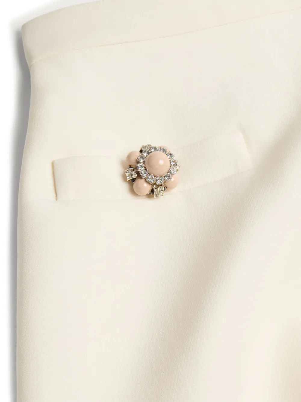 crepe couture mini skirt
