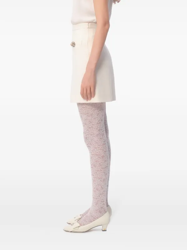 ミニスカート Valentino Garavani CREPE COUTURE MINI SKIRT Valentino Garavani Crepe Couture Mini Skirt | Pink | FARFETCH
