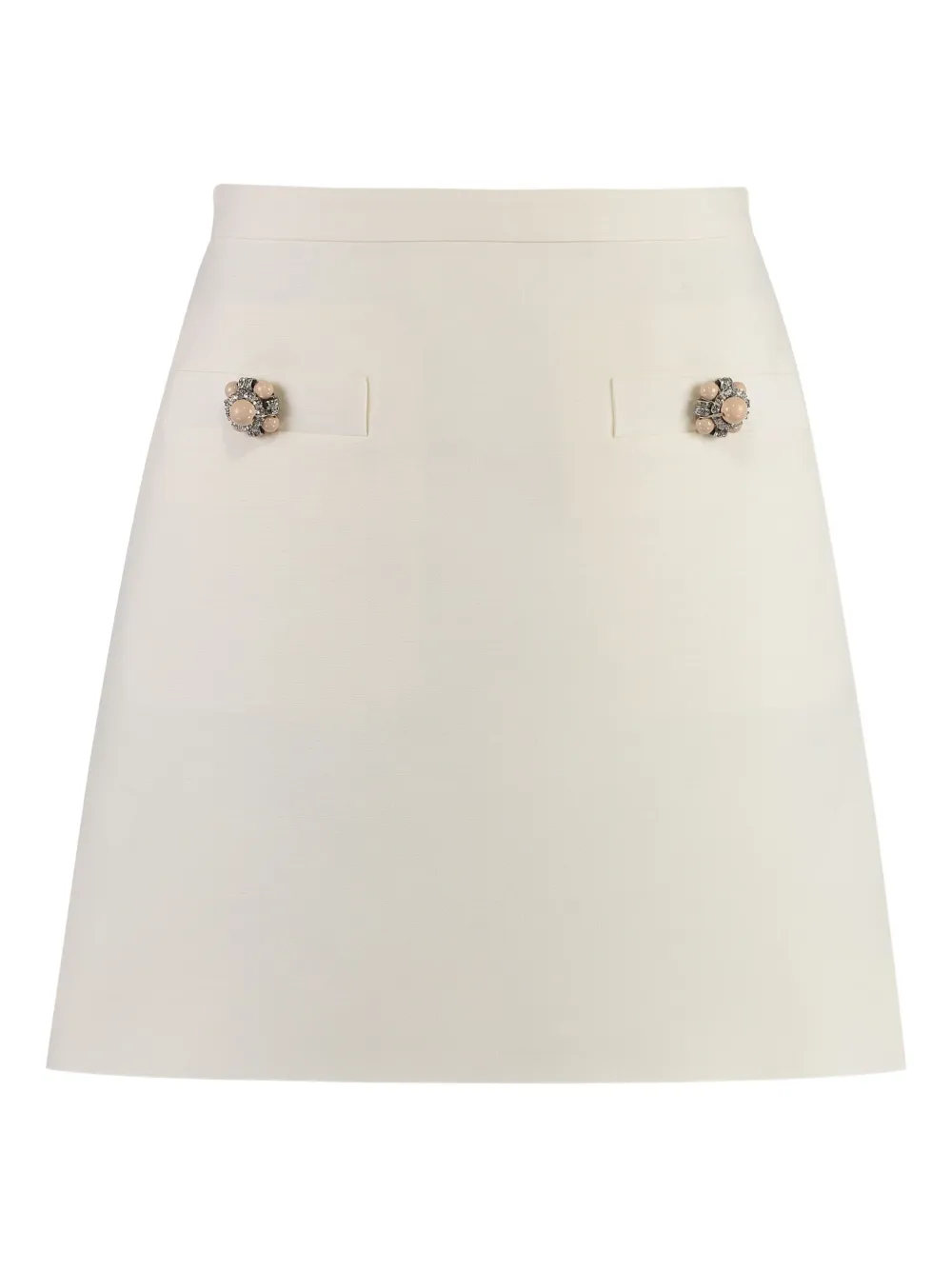 Valentino Garavani Crêpe Couture mini-rok Beige