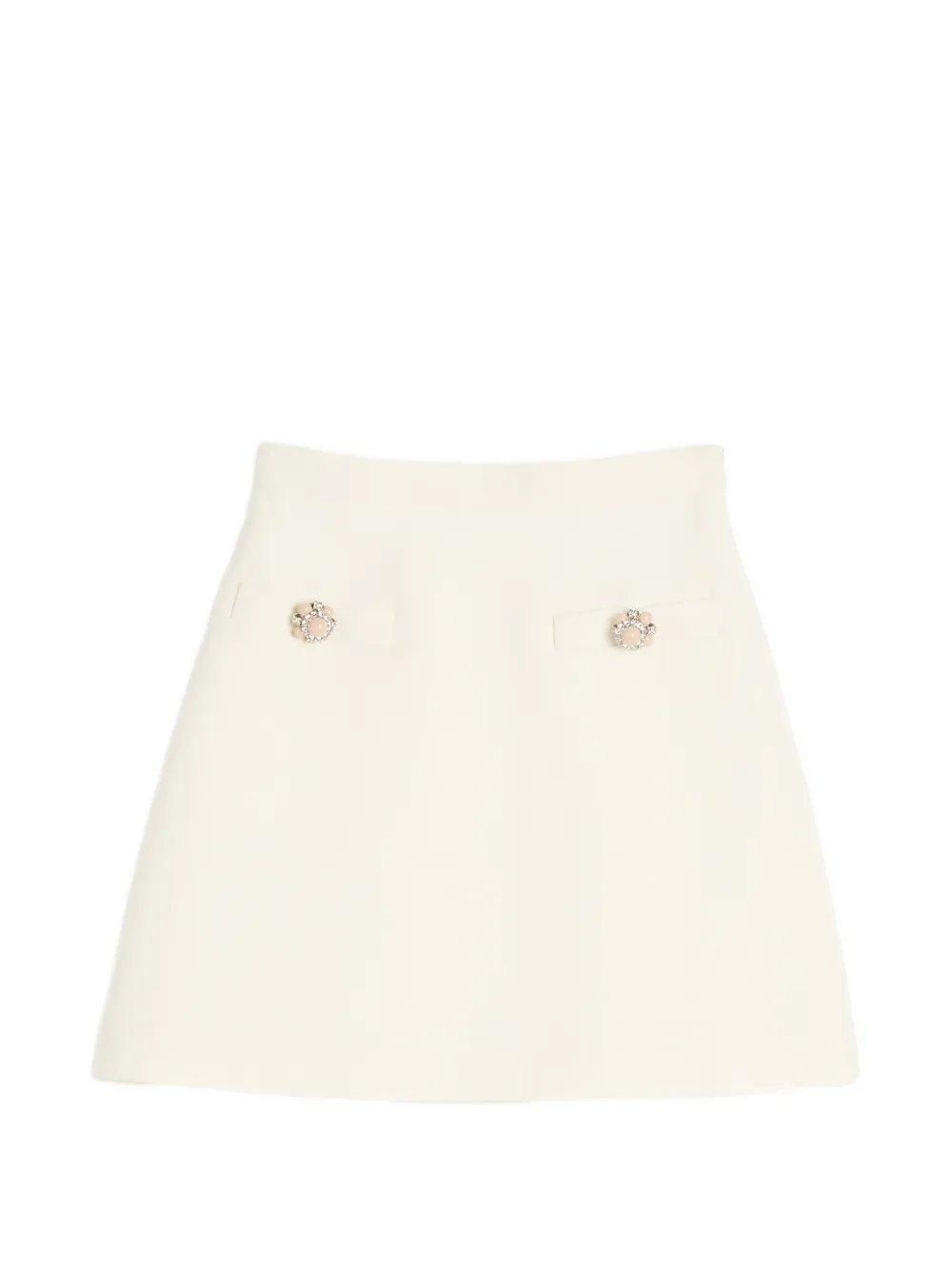Valentino Garavani Crepe Couture mini-rok Beige