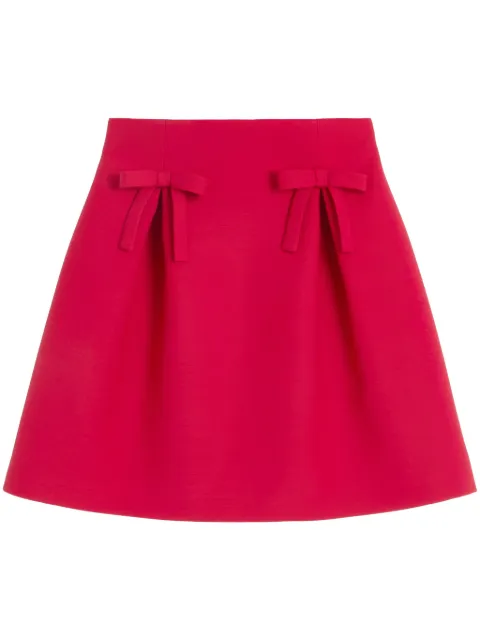 Valentino Garavani bow detailing a-line skirt 